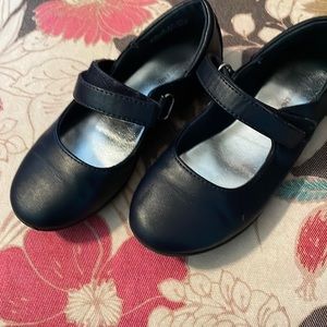 Girls Navy Land's End Maryjanes